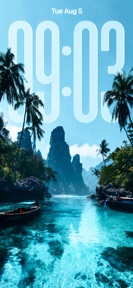 Depth Live Clock Wallpaper screenshot