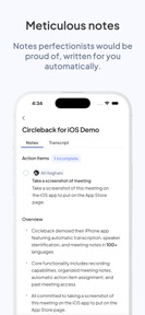 Circleback - AI Meeting Notes screenshot