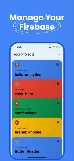 Firelog: Firebase Console App iPhone screenshot 2
