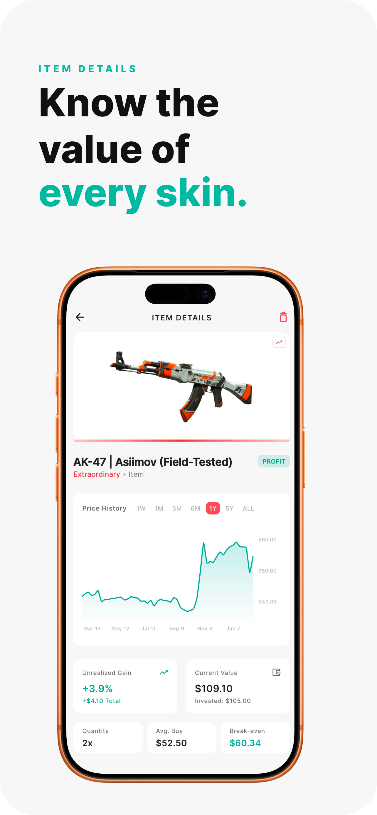 SkinVestments: CS2 Investments screenshot 5