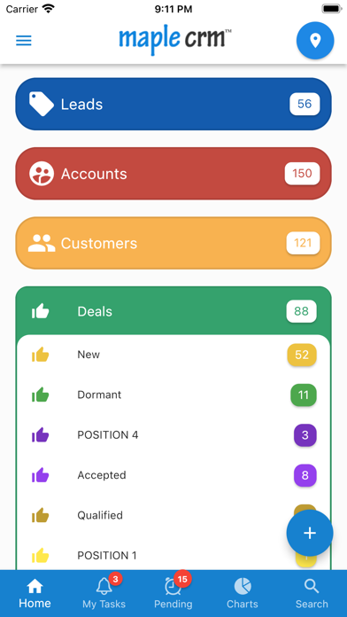 Maple CRM Screenshot