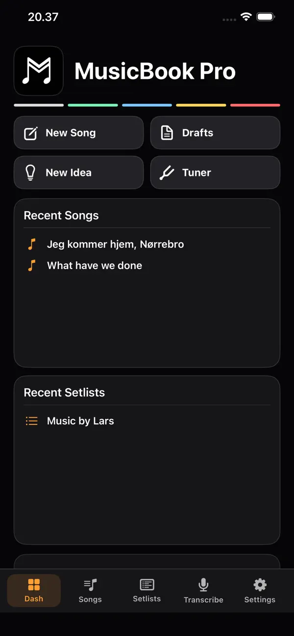 #1. MusicBook Pro (iOS) Bởi: Lars Joergensen