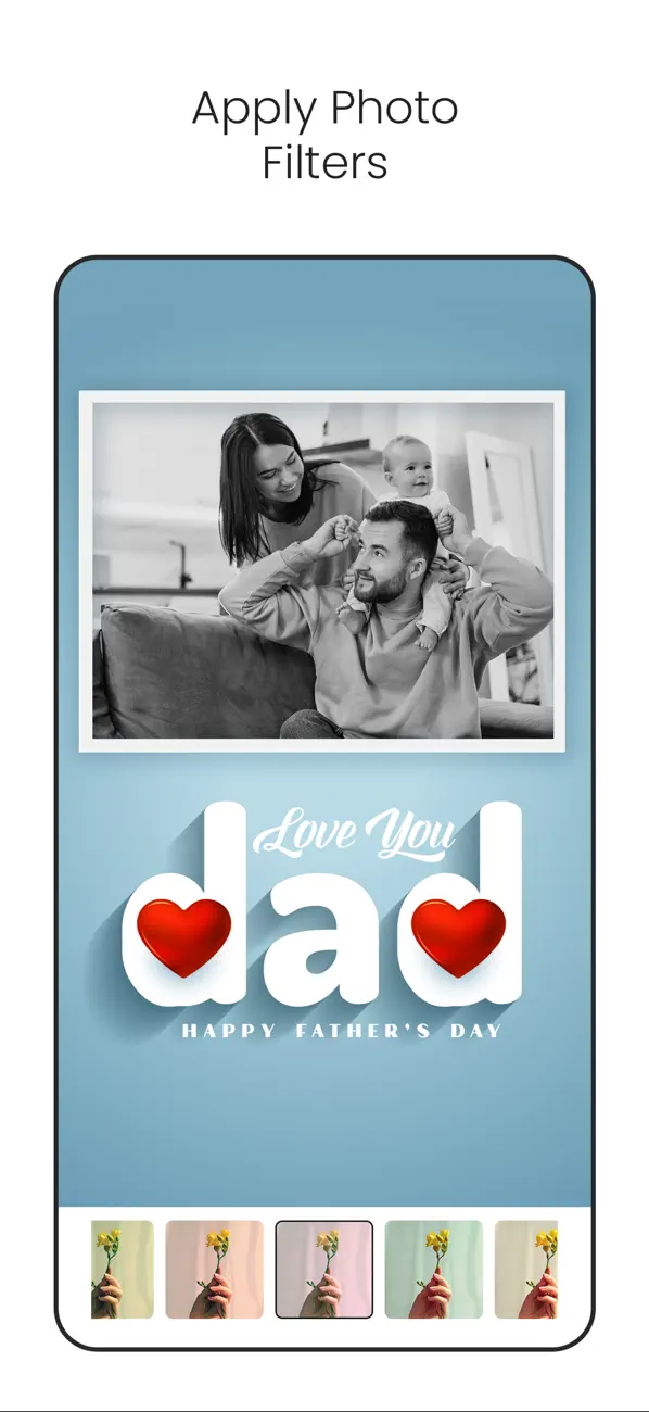 #3. Father's Day Frames & Cards (iOS) By: Deepak Jalwa