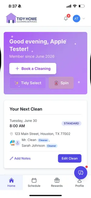 Tidy Home Cleaning Services screenshot 1