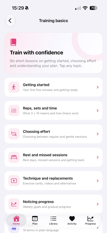 Tonus: Home Workout Plan screenshot 4