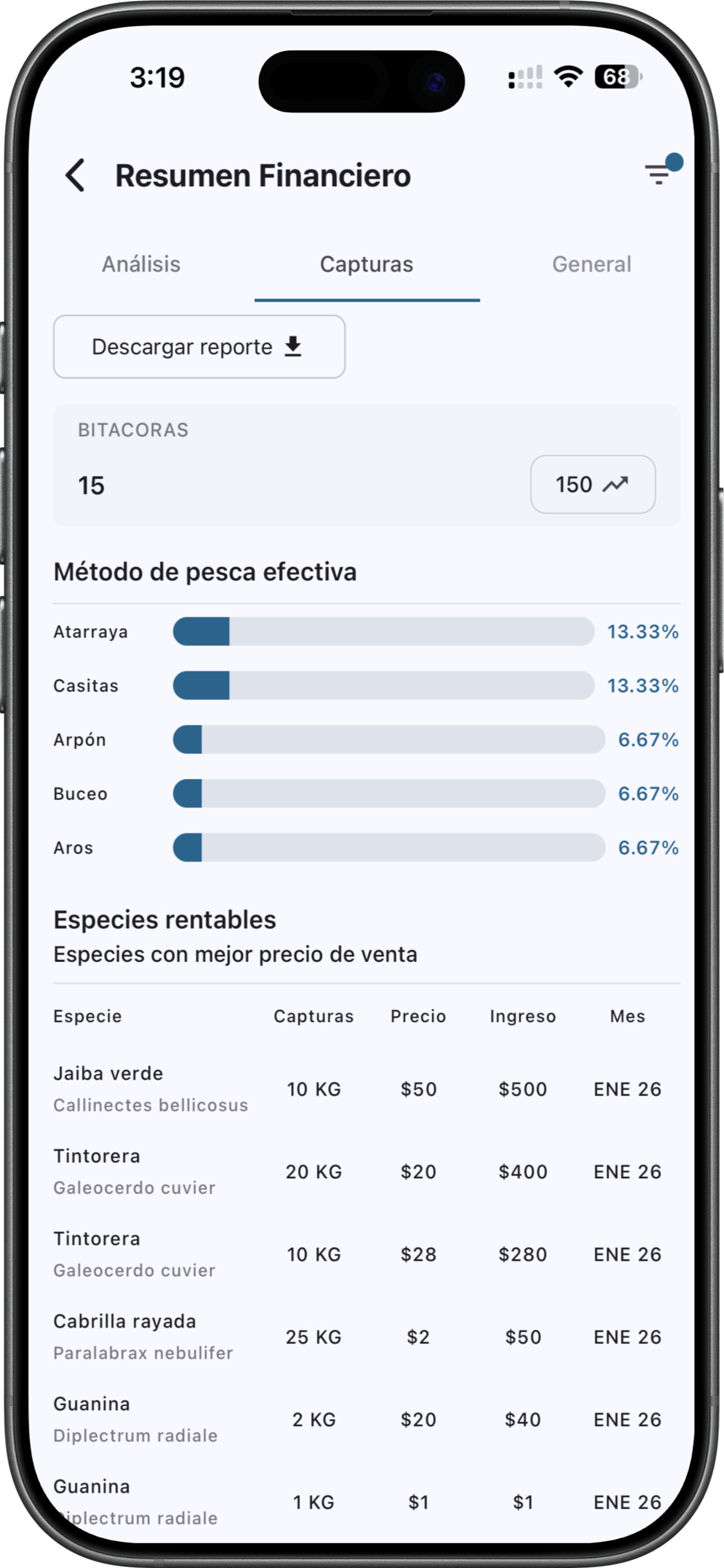 PescaData screenshot 3