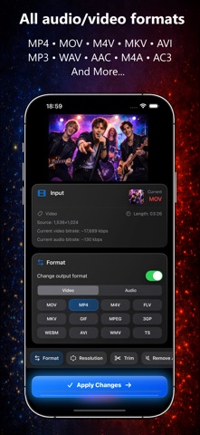 Video Files Converter: MP4,MP3 iPhone screenshot