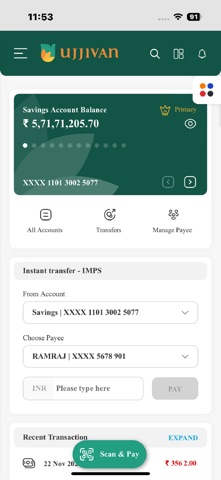 Ujjivan EZY Mobile Banking Screenshot 5 of 5