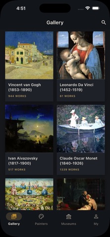 Paintings - Online Museum screenshot