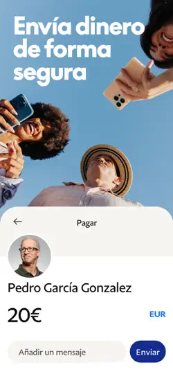 Captura de pantalla de PayPal en iPhone 1