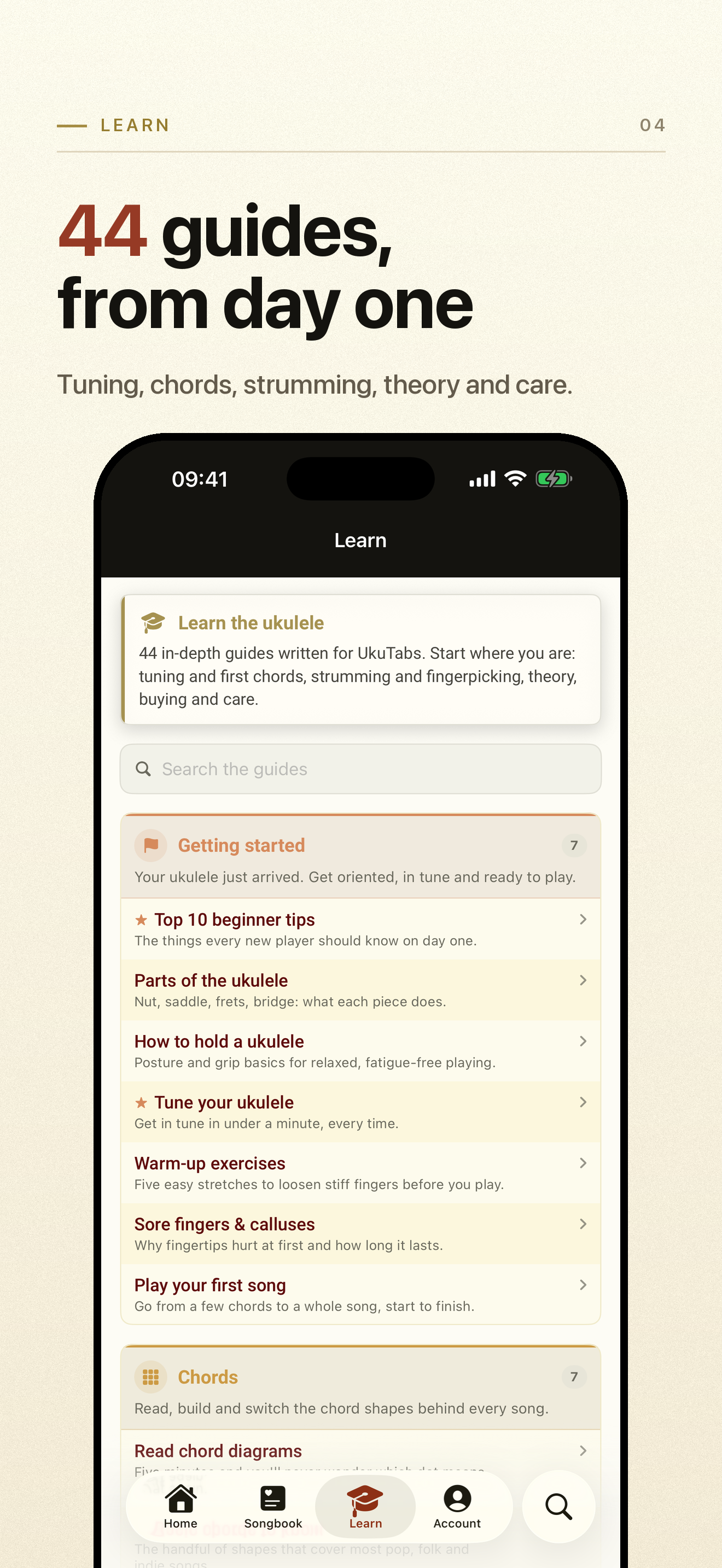 UkuTabs Ukulele Chords & Songs screenshot 5