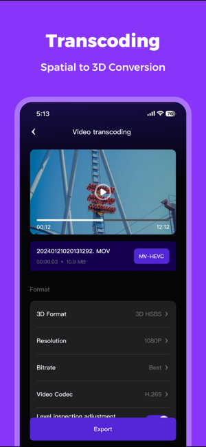 ‎Spatial Video Cam - VPCamera Screenshot