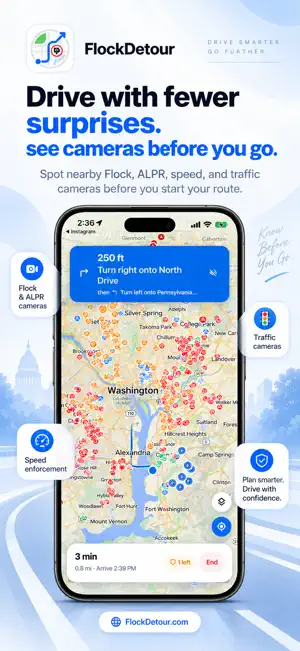 FlockDetour: Flock Camera Map screenshot 1