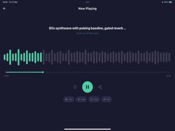 Music Kitchen - Local AI songs iPad screenshot