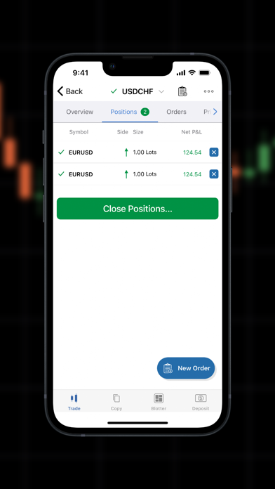 99FX cTrader iPhone screenshot 6 - Business app