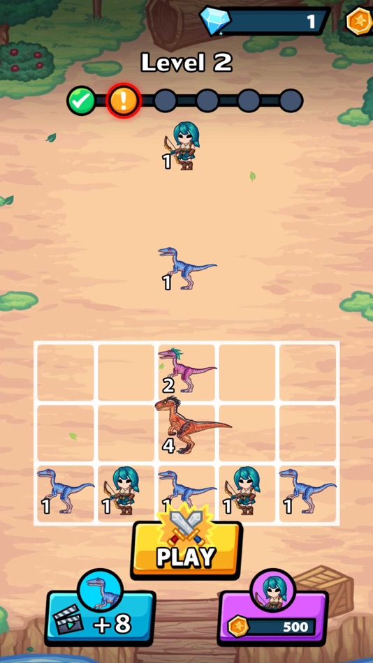 #4. Dino Merge Master: Fight & Run (iOS) Podle: Questzy