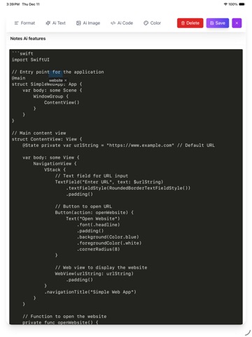 Notes Ai Pro iPad screenshot