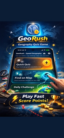 GeoRush - Speed Geography iPhone screenshot