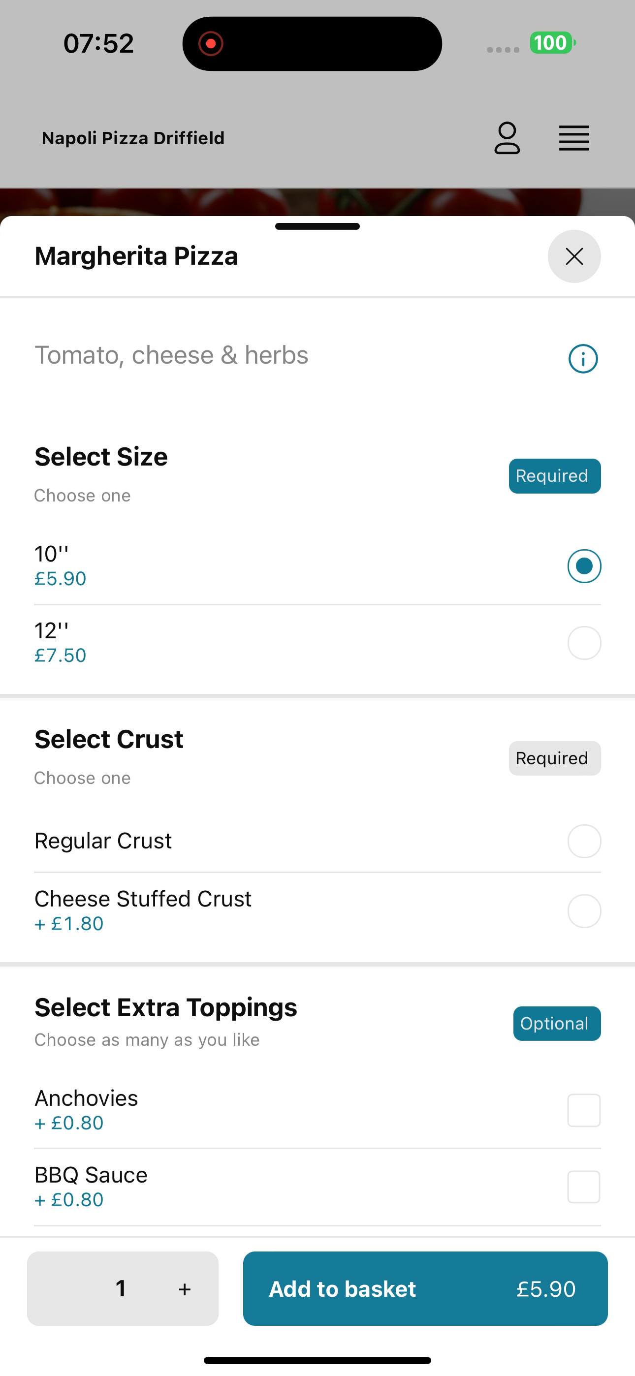 Napoli Pizza Driffield UK screenshot 7