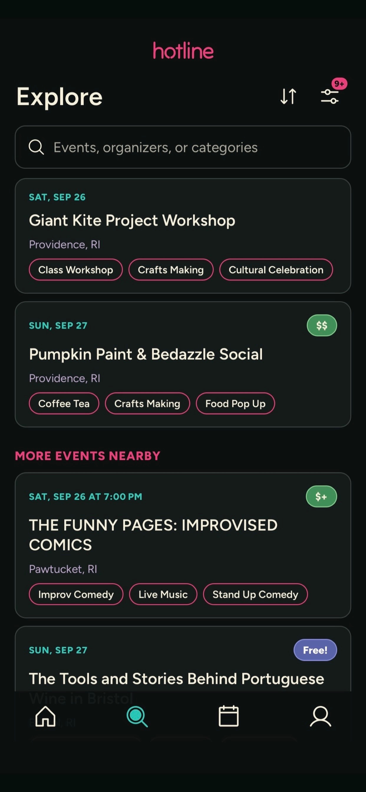 Screenshot 2 of Hotline Events