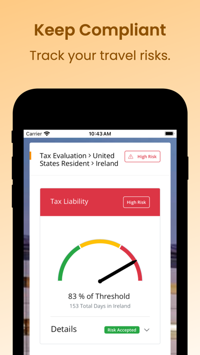 PinPoint Travel Calendar Screenshot