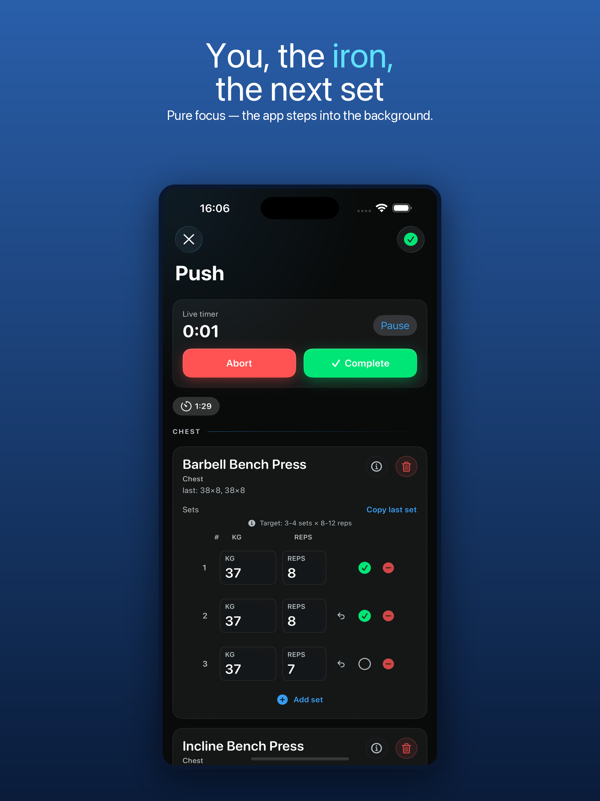 LiftBook: Gym Workout Tracker