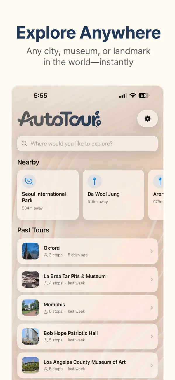 Screenshot #1 pour AutoTour - AI-Guided Tours