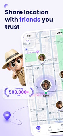 SnapLo: Location Sharing iPhone screenshot 1