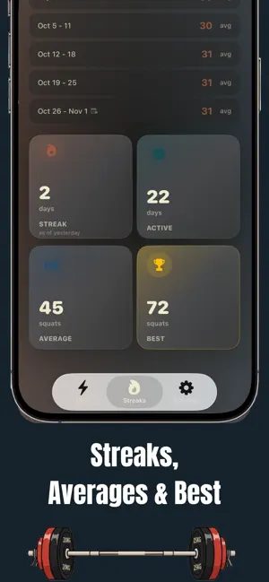 AirUP Reps: Squat Tracker screenshot 3