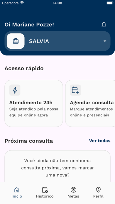 Salvia Saúde Corporativa Screenshot
