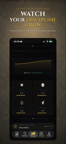 StoicLock: Focus & App Blocker Screenshot 9 of 10