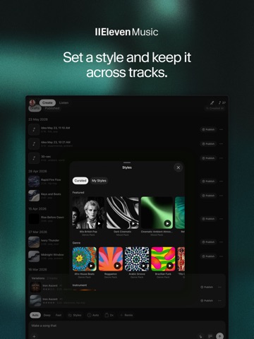 ElevenMusic: Create AI Songs iPad screenshot