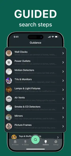 Suspicios Camera Detector app. screenshot 4