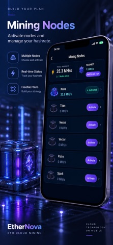 EtherNova:ETH Cloud Mining Screenshot 3 of 6