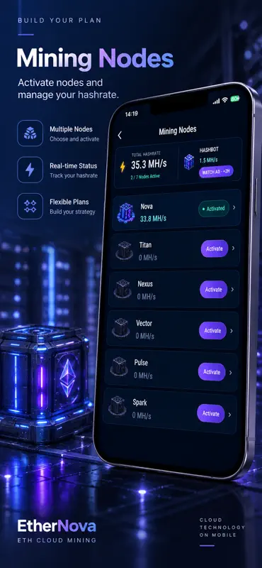 EtherNova-ETH Cloud Mining screenshot 3 of 6