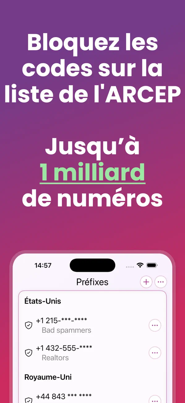 Screenshot #1 pour WideProtect Spam Call Blocker