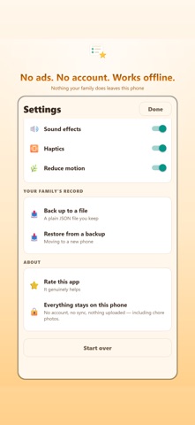 Chore Chart: Kids & Allowance iPhone screenshot