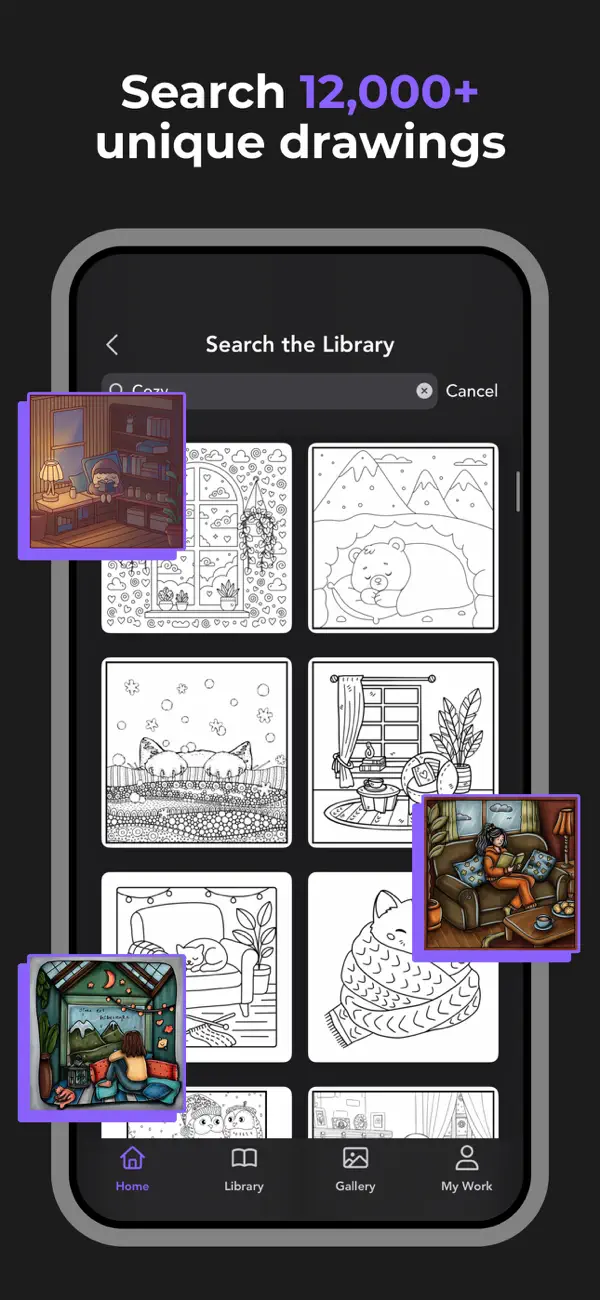 Adult Coloring Book - Pigment iOS Mod IPA screenshot 5 - iOS app interface