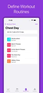 Gym Workout Logs screenshot #4 for iPhone