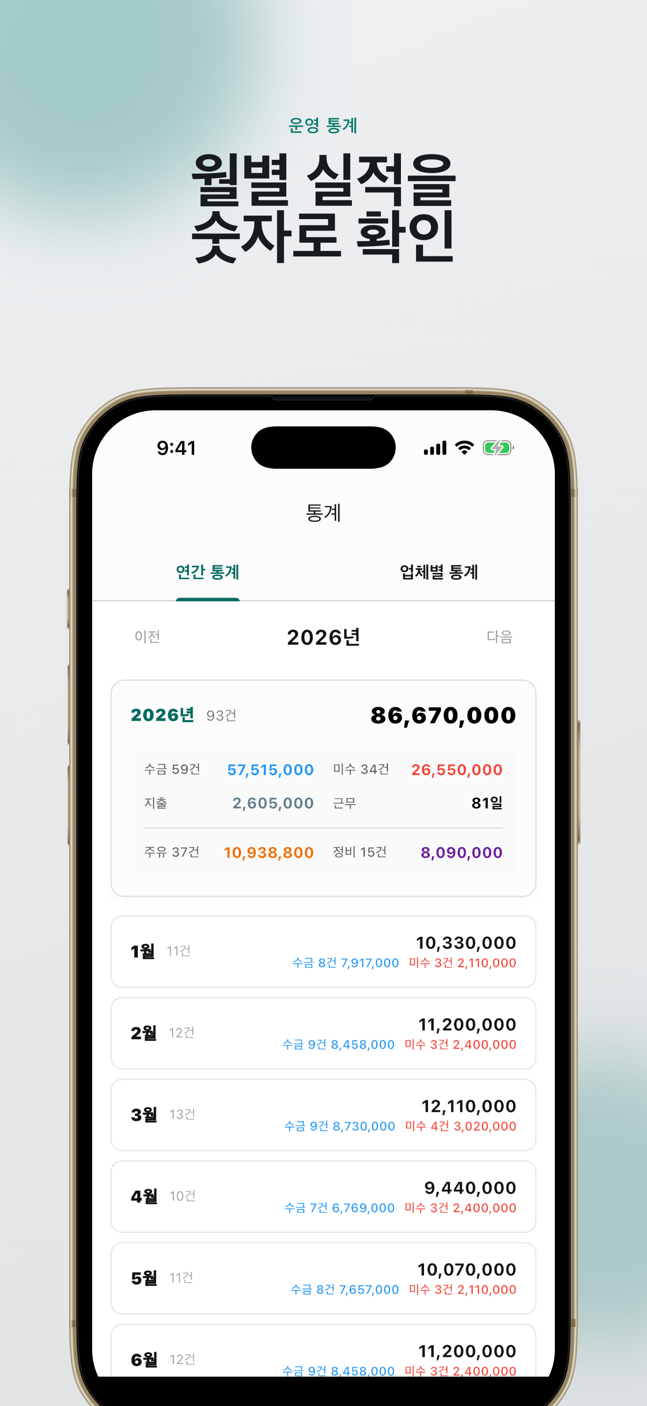 관광버스 노트 - 관광버스기사 일정, 수입지출관리 screenshot 4