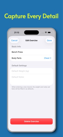 Workout Log - Calendar Memo Screenshot 5 of 6