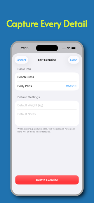 Workout Log - Calendar Memo Screenshot 5 of 6