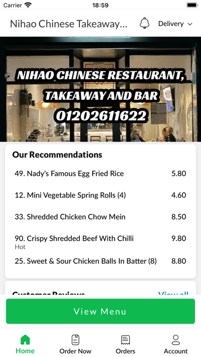 Nihao Chinese Takeaway & Bar Screenshot