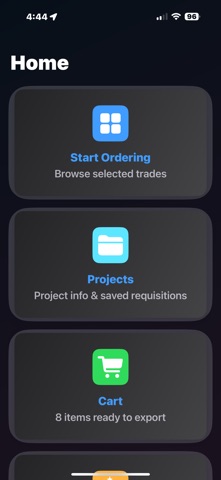 Construction Trades Ordering Screenshot 1 of 10