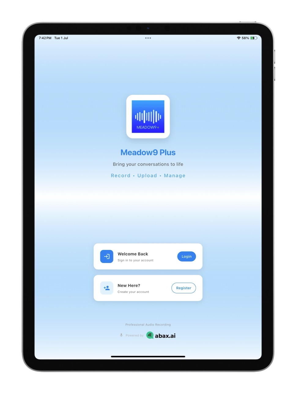 iPad screenshot
