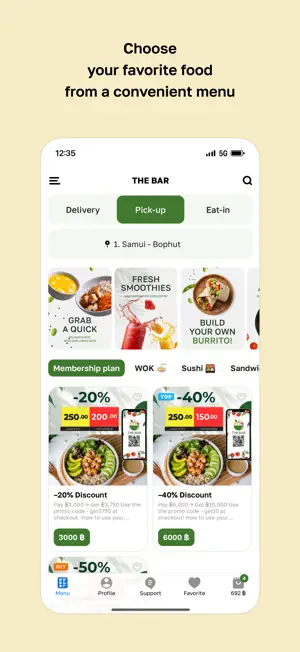 THE BAR bowls · Healhty food screenshot 2