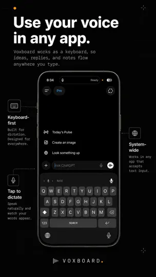 Capture d'écran de Voxboard sur iPhone 1