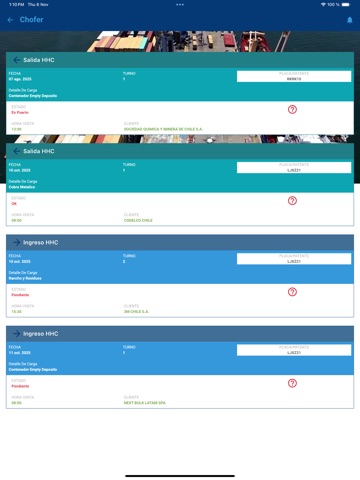 Gate Express Puerto TGN iPad screenshot