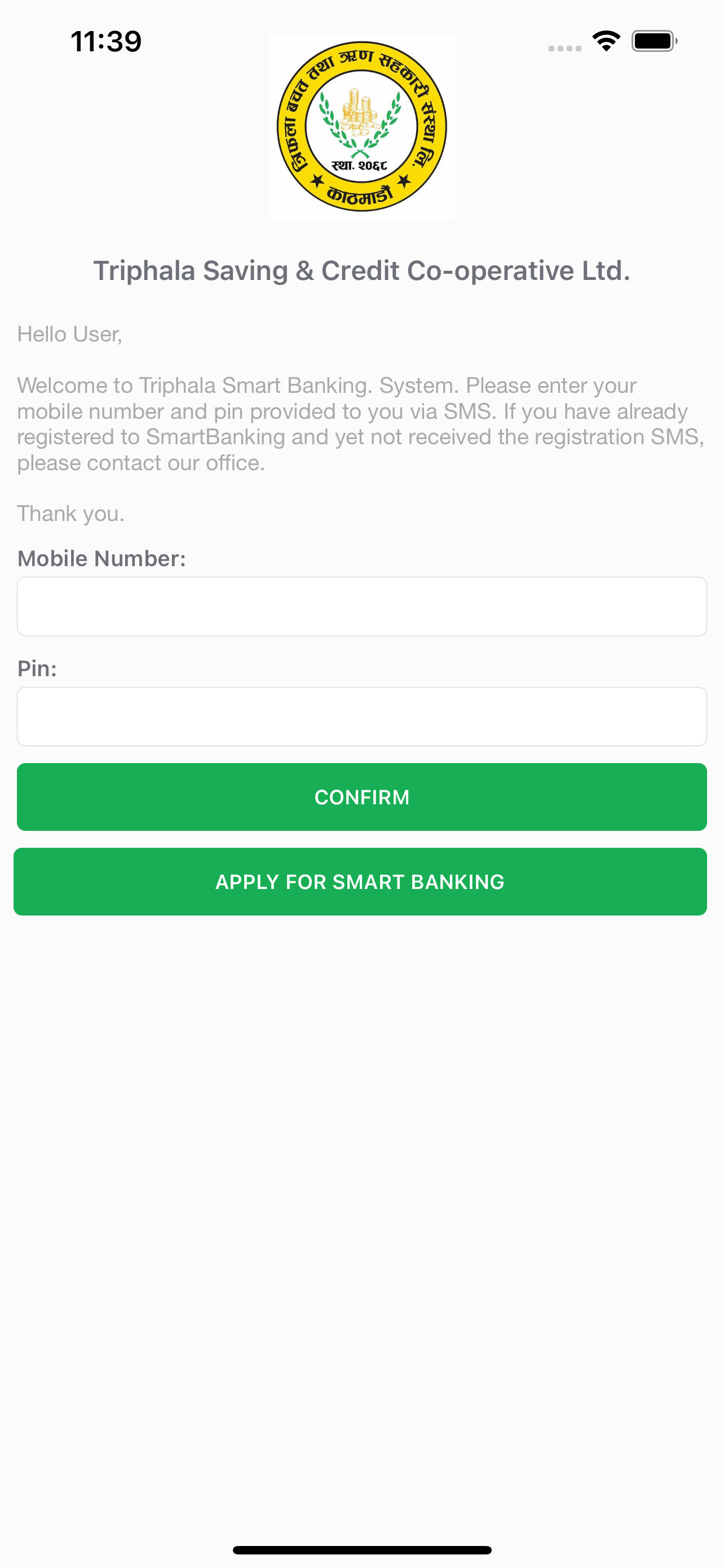 Triphala Smart Banking