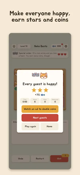 Neko Bento: Cat Number Puzzle screenshot 3